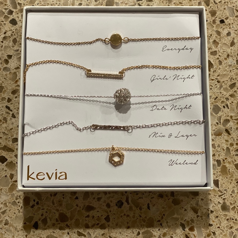 Kevia 5 piece Necklace Set